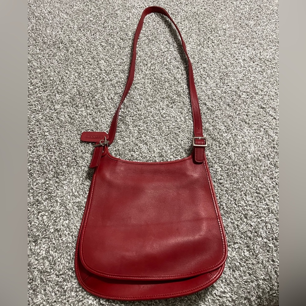 COPY - Coach Red Leather Crossbody